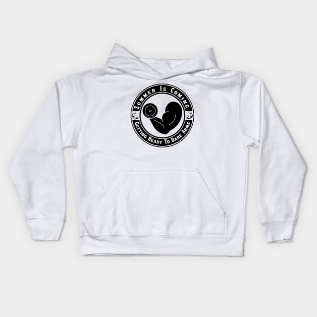 Getting Ready To Bare Arms Kids Hoodie by FirstTees